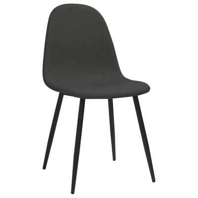 vidaXL Jídelní židle 2 ks 45 x 53,5 x 83 cm černé umělá kůže