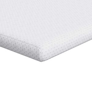 vidaXL Topper na matraci B&iacute;l&aacute; 70 x 200 cm Jacquardov&aacute; tkanina