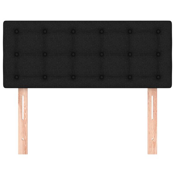 vidaXL Čelo postele čern&eacute; 90x5x78/88 cm textil