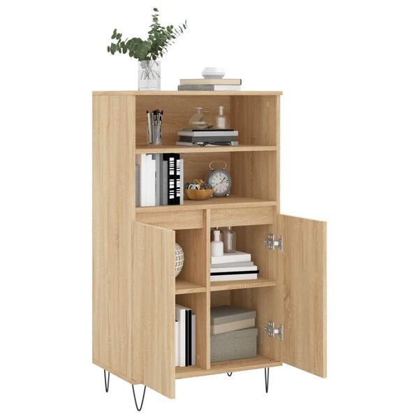 vidaXL Skř&iacute;ň highboard dub sonoma 60 x 36 x 110 cm kompozitn&iacute; dřevo