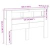 vidaXL Čelo postele s LED dub sonoma 160 x 18,5 x 103,5 cm kompozit