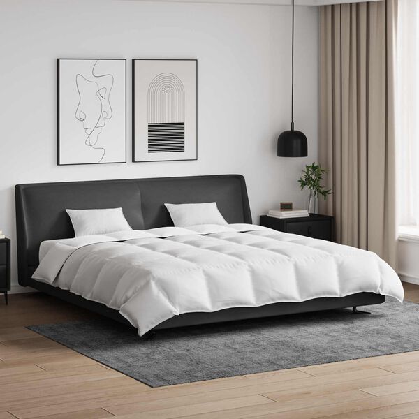 vidaXL Sada přikr&yacute;vek s pol&scaron;t&aacute;řem 3 pcs B&iacute;l&aacute; Peř&iacute;