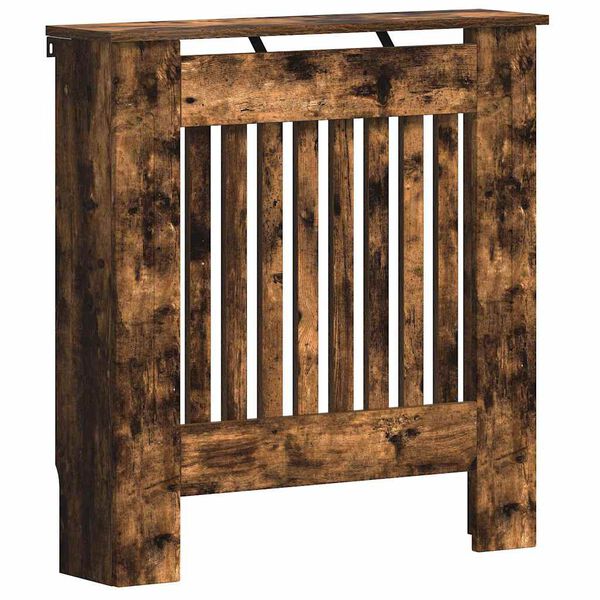 vidaXL Kryt radi&aacute;toru Kouřov&yacute; dub 78 x 19 x 81,5 cm kompozitn&iacute; dřevo