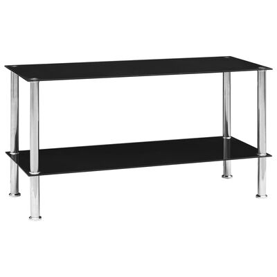 vidaXL Konferenční stolek černý 110 x 43 x 60 cm tvrzené sklo