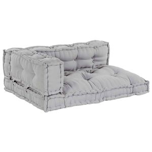vidaXL Polstrovan&yacute; pohovkov&yacute; pol&scaron;t&aacute;ř 3 ks Textil &Scaron;ed&aacute; 120 x 80 x 38 cm