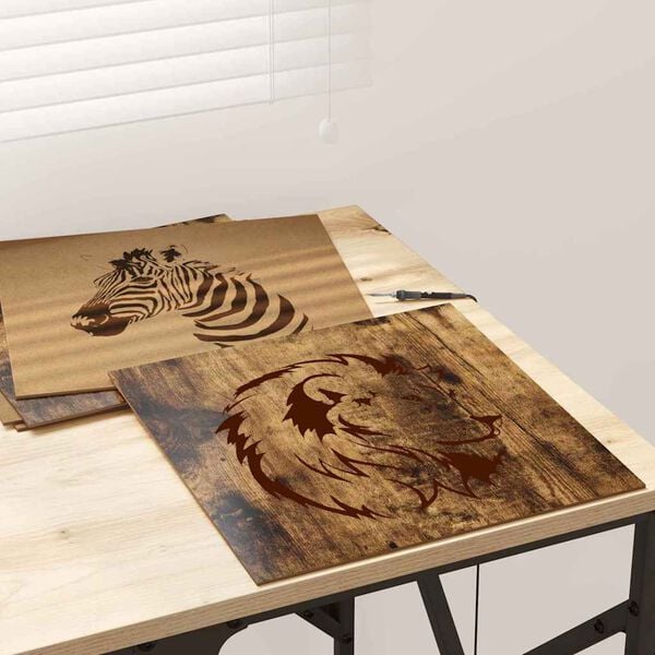 vidaXL Dekoračn&iacute; panely 50 pcs Kouřov&yacute; dub 30 x 30 x 0.27 cm