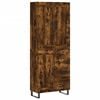 vidaXL Skř&iacute;ň highboard kouřov&yacute; dub 69,5 x 34 x 180 cm kompozitn&iacute; dřevo