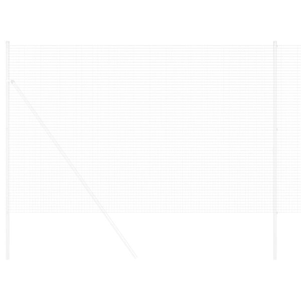 vidaXL Svařovan&yacute; dr&aacute;těn&yacute; plot Stř&iacute;brn&aacute; 1.5 x 50 m