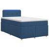 vidaXL Postel boxspring s matrac&iacute; s čelo Modr&aacute; 120 x 190 cm Textil
