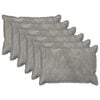 vidaXL Pol&scaron;t&aacute;ř 6 ks HOUTEN Světle &scaron;ed&aacute; 40 x 60 cm Mikrovl&aacute;knov&aacute; fleece