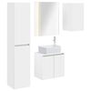 vidaXL Sada koupelnov&yacute;ch skř&iacute;něk 5 pcs B&iacute;l&aacute; 53 x 15,5 x 70 cm