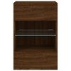 vidaXL N&aacute;stěnn&aacute; TV skř&iacute;ňka s LED osvětlen&iacute;m hněd&yacute; dub 40x30x60,5 cm