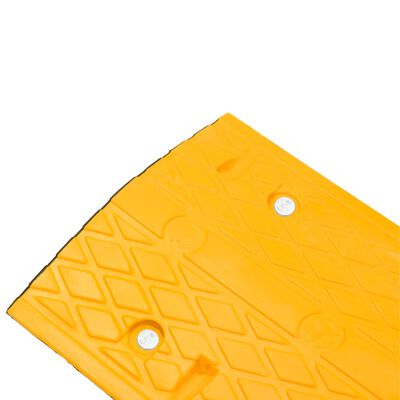 vidaXL Zpomalovací práh žlutý a černý 97 x 32,5 x 4 cm pryž