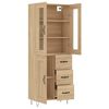 vidaXL Skř&iacute;ň highboard dub sonoma 69,5 x 34 x 180 cm kompozitn&iacute; dřevo