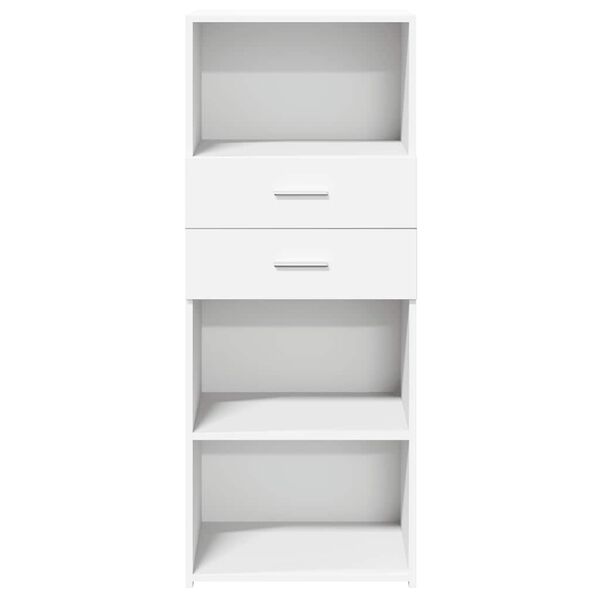vidaXL Skříň highboard bílá 50 x 42,5 x 124 cm kompozitní dřevo