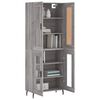 vidaXL Skř&iacute;ň highboard &scaron;ed&aacute; sonoma 69,5 x 34 x 180 cm kompozitn&iacute; dřevo