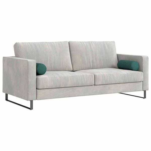 vidaXL Pol&scaron;t&aacute;ře 2 pcs Tmavě zelen&aacute; &Oslash; 15 x 40 cm textil