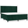 vidaXL Box spring postel s matrac&iacute; tmavě zelen&aacute; 180x200 cm samet