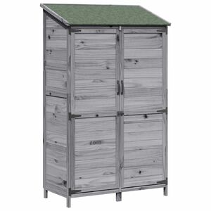 vidaXL Zahradn&iacute; shed &Scaron;ed&aacute; 106,5 x 56 x 176 cm Kompozitn&iacute; dřevo