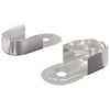 vidaXL Konzole na &scaron;atn&iacute; tyč 2 ks B&iacute;l&yacute; zinek 40 x 18 x 10 mm Železo