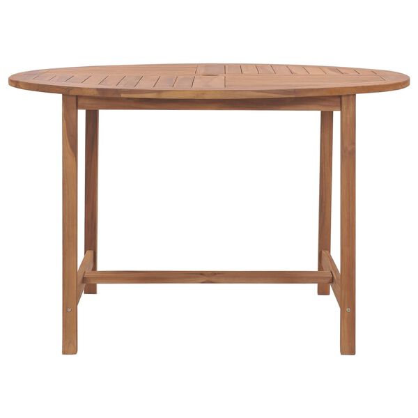 vidaXL Zahradní jídelní stůl Ø 110 x 75 cm masivní teak