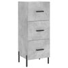vidaXL Skř&iacute;ň highboard betonově &scaron;ed&aacute; 34,5x34x180 cm kompozitn&iacute; dřevo