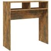 vidaXL Konzolov&yacute; stolek kouřov&yacute; dub 78 x 30 x 80 cm kompozitn&iacute; dřevo