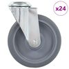 vidaXL 24 ks otočn&aacute; kolečka s otvorem pro &scaron;roub 125 mm