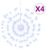 vidaXL V&aacute;nočn&iacute; hvězdicov&aacute; světla 4ks 140 studeně b&iacute;l&yacute;ch LED diod 17 cm