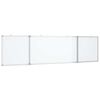vidaXL Magnetick&aacute; tabule rozkl&aacute;dac&iacute; 160 x 40 x 1,7 cm hlin&iacute;k