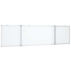 vidaXL Magnetick&aacute; tabule rozkl&aacute;dac&iacute; 160 x 40 x 1,7 cm hlin&iacute;k