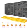 vidaXL Stěna na n&aacute;řad&iacute; 500 x 1 000 mm 50 h&aacute;čků PP
