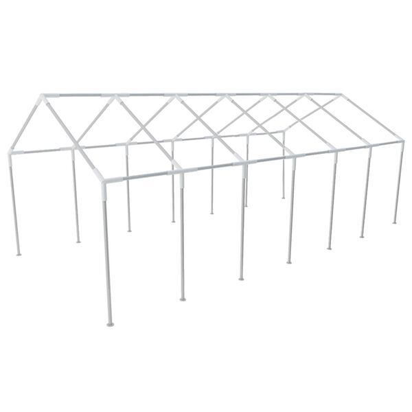 vidaXL Stanov&yacute; materi&aacute;l bez r&aacute;mu B&iacute;l&yacute; 12 x 6 m PE