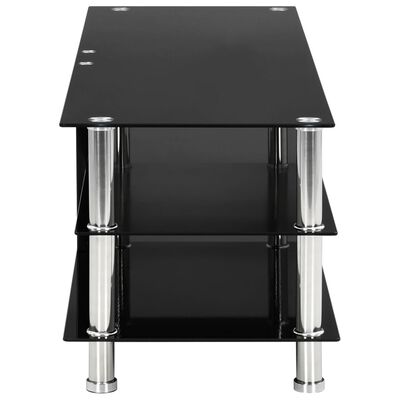 vidaXL TV stolek černý 120 x 40 x 40 cm tvrzené sklo