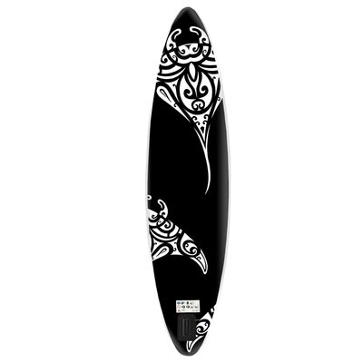 vidaXL Nafukovací SUP paddleboard s příslušenstvím 366x76x15 cm černý