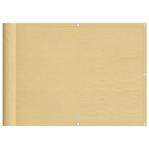 vidaXL Balkonov&aacute; z&aacute;stěna p&iacute;skov&aacute; 75 x 700 cm 100% polyester oxford