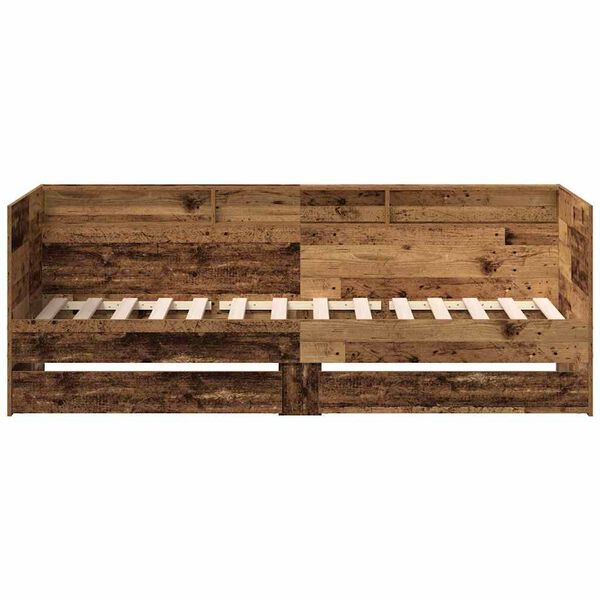 vidaXL Daybed s čelo Star&eacute; dřevo 90 x 190 cm kompozitn&iacute; dřevo