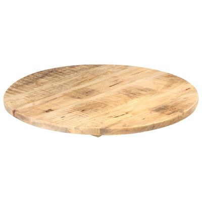 vidaXL Stolní deska masivní mangovníkové dřevo kulatá 25–27 mm 60 cm