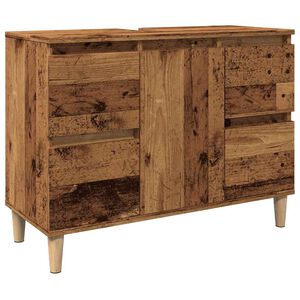 vidaXL Skř&iacute;ňka pod umyvadlo old wood 80 x 33 x 60 cm kompozitn&iacute; dřevo