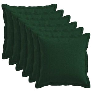 vidaXL Povlak na pol&scaron;t&aacute;ř 6 ks HOUTEN Tmavě zelen&aacute; 30 x 30 cm