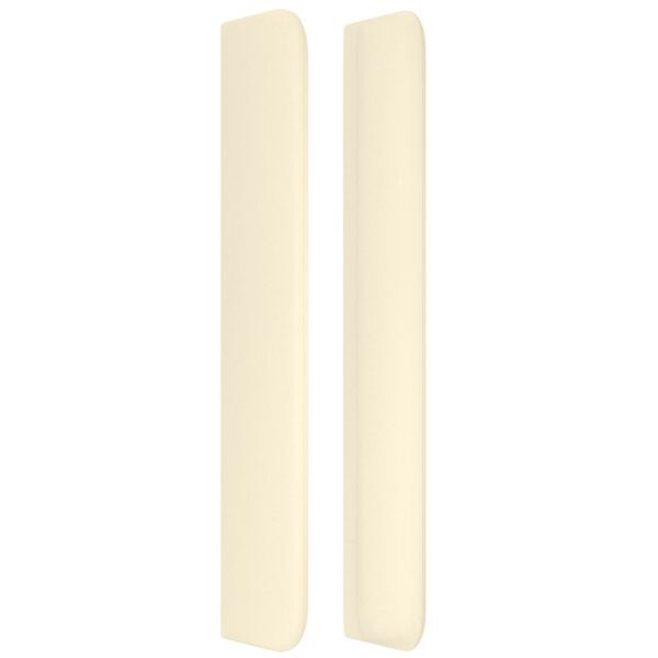 vidaXL Čelo postele typu u&scaron;&aacute;k kr&eacute;mov&eacute; 103x16x118/128 cm uměl&aacute; kůže