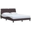vidaXL R&aacute;m postele bez matrace tmavě hněd&yacute; 140 x 190 cm textil