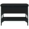 vidaXL Lavice s botn&iacute;kem čern&aacute; 62 x 42 x 45 cm kompozitn&iacute; dřevo