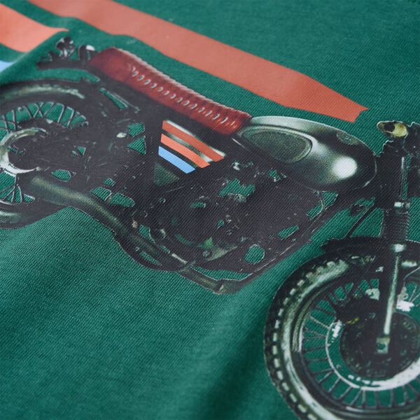 Dětsk&eacute; tričko s dlouh&yacute;m ruk&aacute;vem zelen&eacute; 104