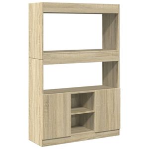 vidaXL Skř&iacute;ň highboard dub sonoma 92 x 33 x 140 cm kompozitn&iacute; dřevo