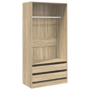 vidaXL &Scaron;atn&iacute; skř&iacute;ň dub sonoma 100 x 50 x 200 cm kompozitn&iacute; dřevo