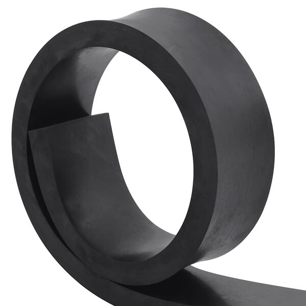 vidaXL Gumov&aacute; hrana pro sněhov&yacute; pluh čern&aacute; 100x10x2 cm