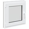 vidaXL Okeno do suter&eacute;nu RISOR 50 x 50 cm PVC a sklo Antracitov&aacute;