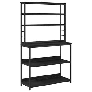 vidaXL Kuchyňsk&aacute; polička Čern&yacute; dub 100 x 40 x 168 cm kompozitn&iacute; dřevo