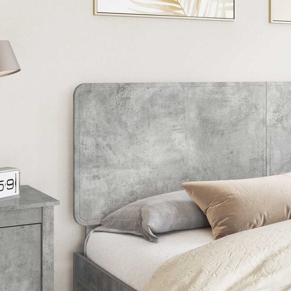 vidaXL Čelo postele Betonově &scaron;ed&aacute; 200 cm Kompozitn&iacute; dřevo